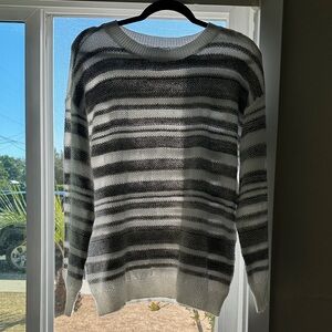 Pink Clover Monochrome Striped Sweater